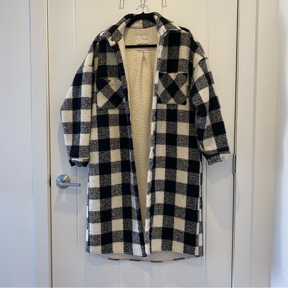 Oak + Fort Winter Coat OS (Black & White) - Picture 3 of 8